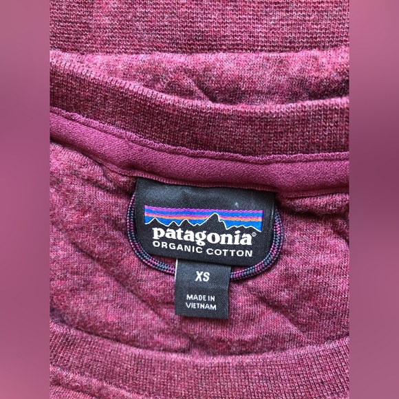 Patagonia Crew Neck Organic Cotton Sweater Women’s Pullover Burgundy Size XS - Picture 6 of 11